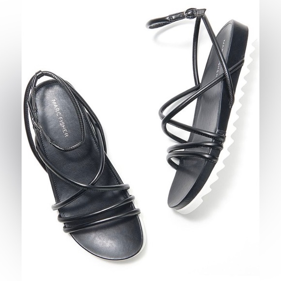 Marc Fisher Shoes - Marc Fisher black Strappy Sport Sandals Joylyn